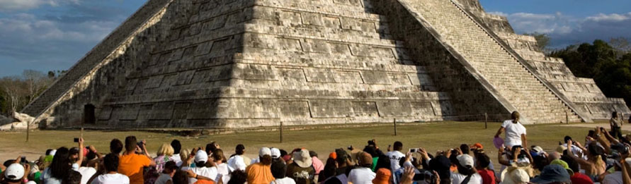 Visit one if the 7 Wonders of the World: Chichen Itza Mayan Ruins 