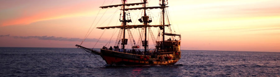 Buccaneer Pirate Ship at Sunset 6