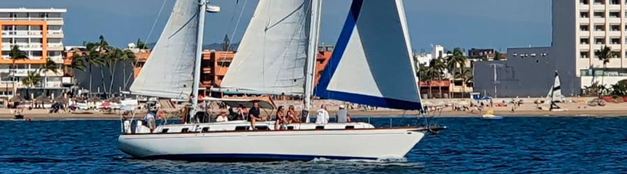 50' Classic Sailboat Charter to Marietas Islands 1