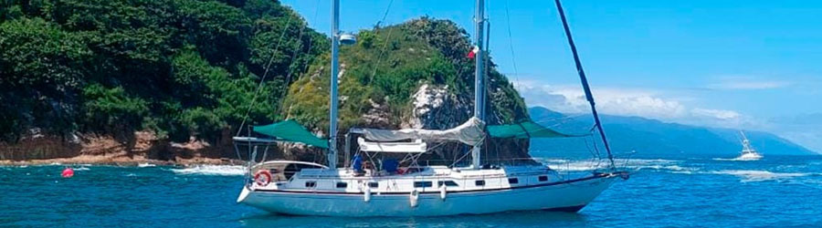 50' Classic Sailboat Charter to Marietas Islands 4