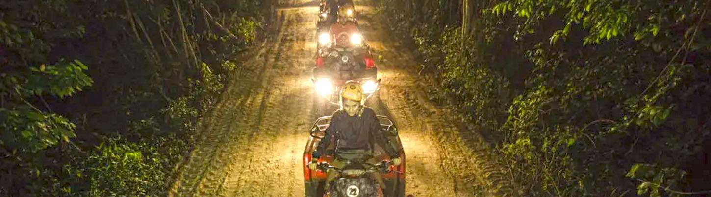 Jungle ATV & Zip Line Adventure at Night 1