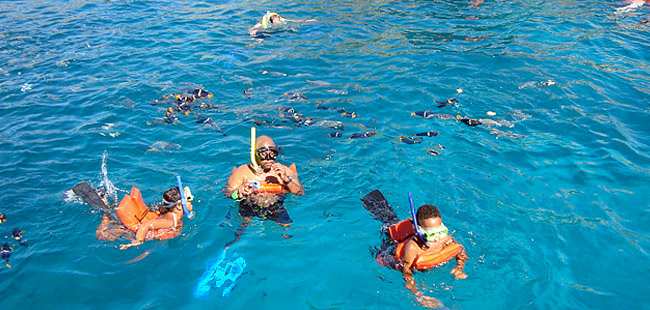 Snorkel Exprés en Catamarán por Los Arcos